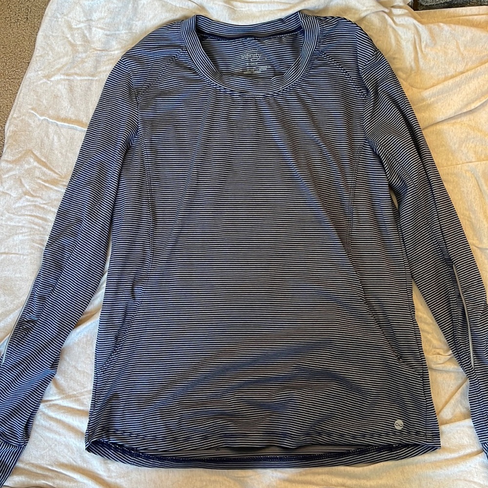 Infinity By Cherokee Striped Underscrub Top